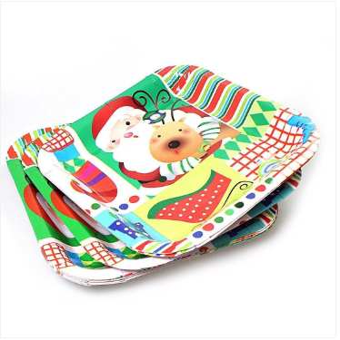 Novelty Assorted Design Christmas Plates Ideal For Parties
