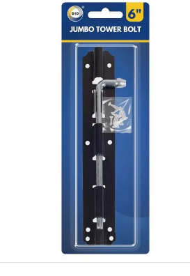 6" Jumbo Tower Bolt