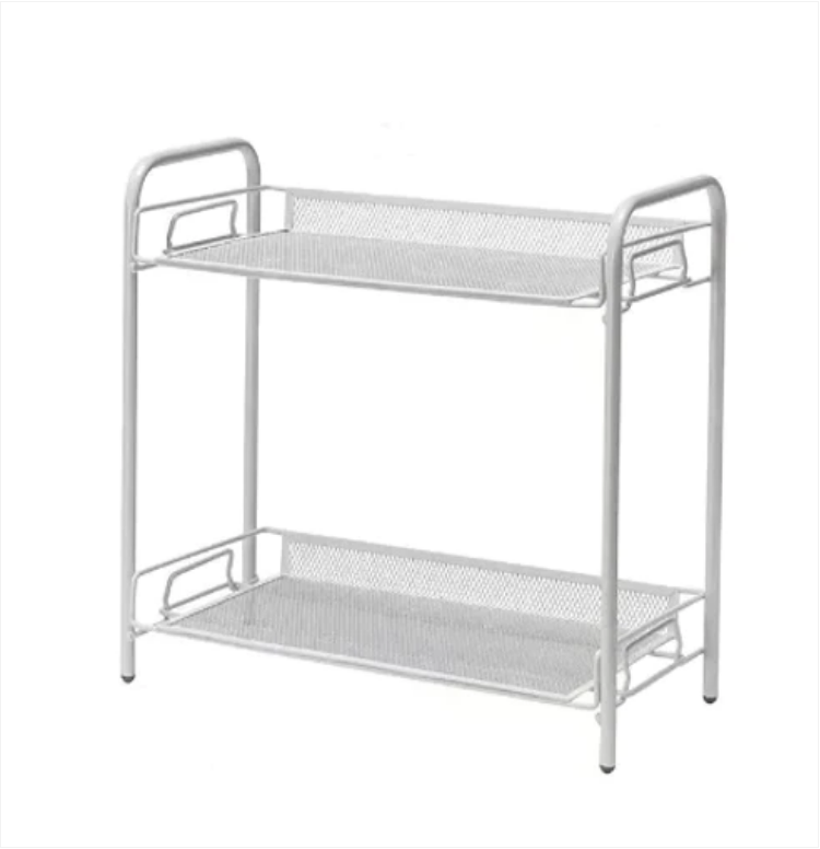 Office Metal Storage Rack 2 Tier 33 x 35 x 17 cm Assorted Colours