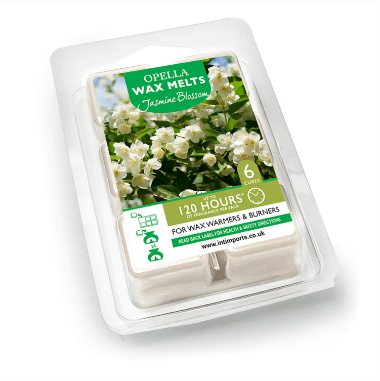 Opella Wax Melts 6 Cubes Scented Jasmine Blossom 7 x 10cm