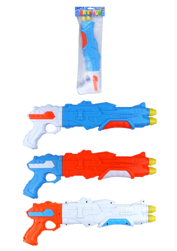 Outdoor Water Splash Gun Space Pump 3 Assorted Colours 40cm