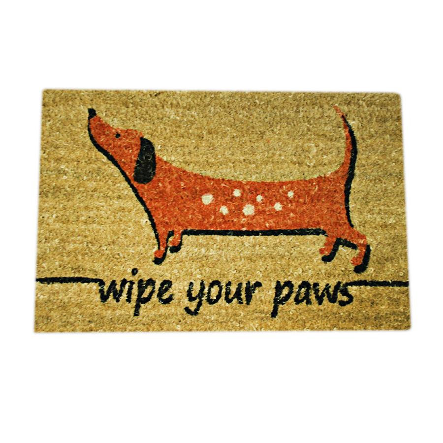 Outdoors Door Mat Sausage Dog Design