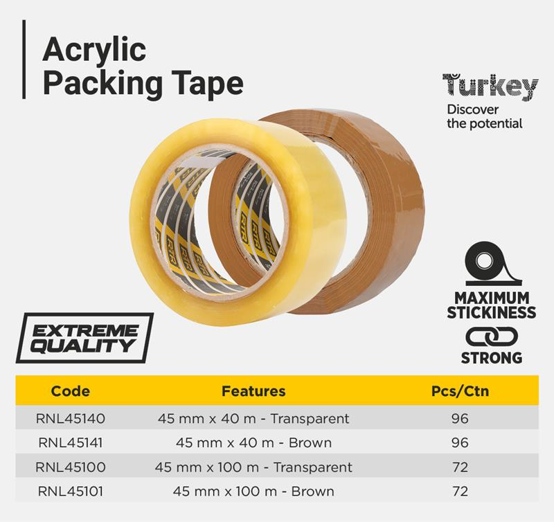 PACKING TAPE 45MM*40MT BROWN