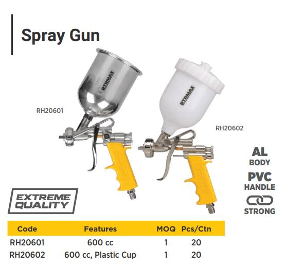 PAINTING GUN UPSIDE PLASTIC TANK NOZZLE 1.8MM