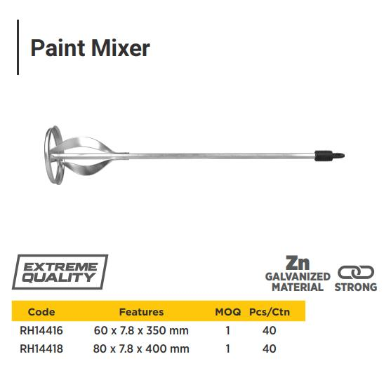 PAINT MIXER 80*400MM ZINC PLATED