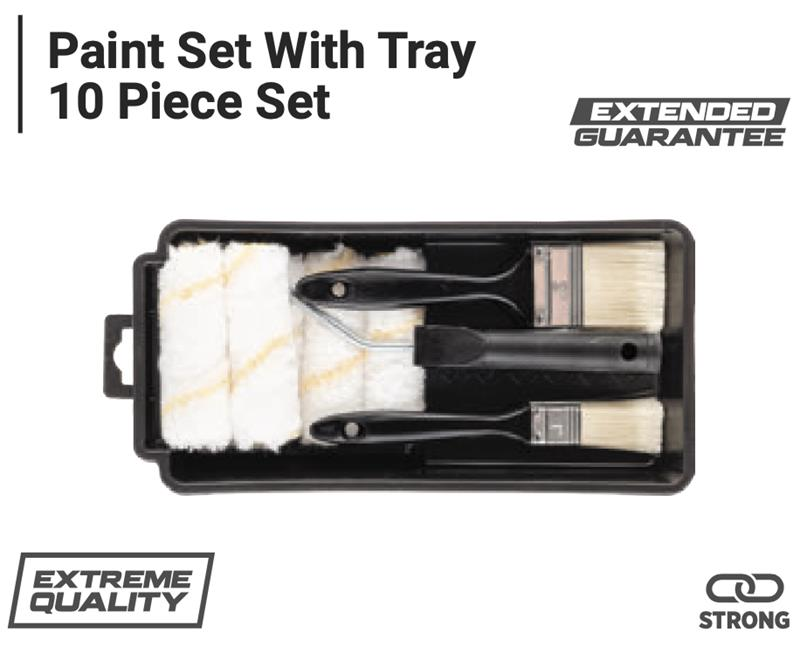 PAINT SET WITH TRAY 10 PIECES