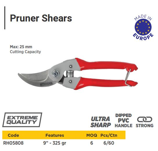 PRUNING SHEAR WITH INSULATED HANDLE