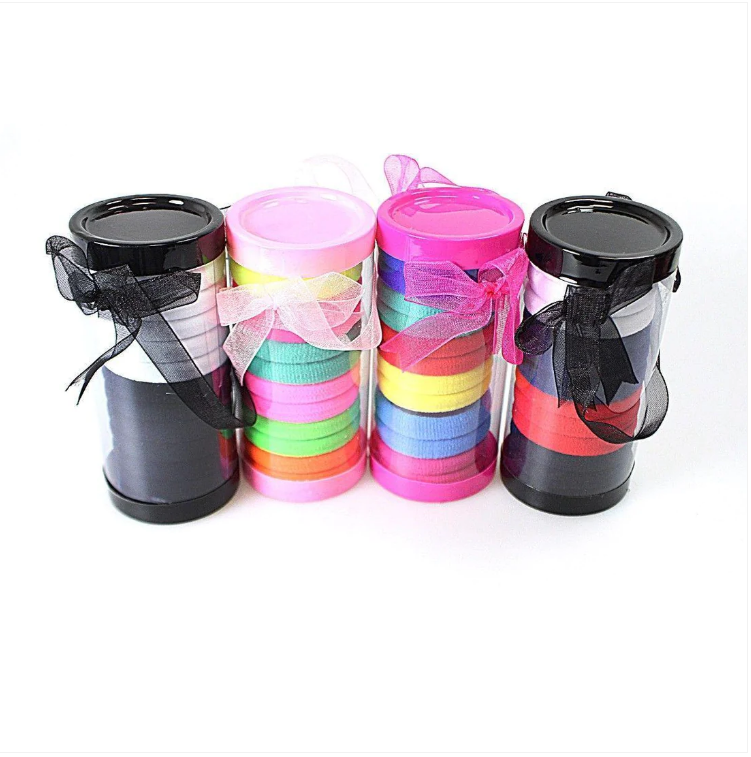 Pack Of 12 Assorted Colour Hair Bands Hair Bobbles Beauty