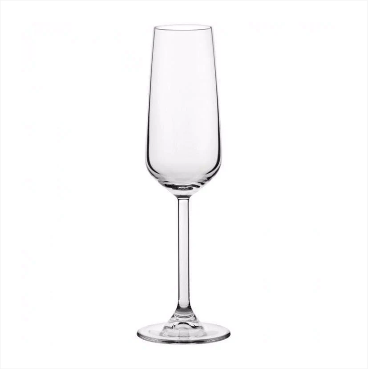 Pack Of 3 Allegra Champagne Glass Drinking Glasses 195ml Home