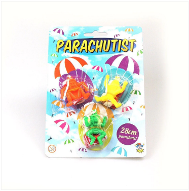 Pack Of 3 Childrens Toy Parachutist Ogres Toy 28cm