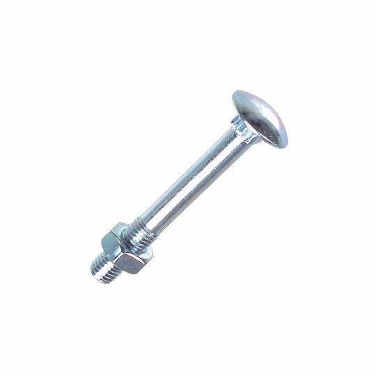 Pack of 3 Value Pack Cup Square Bolts and Nuts M8 X 80