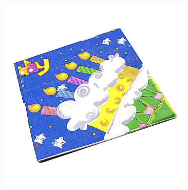 Pack of Paper Birthday Napkins Tissues Assorted Designs