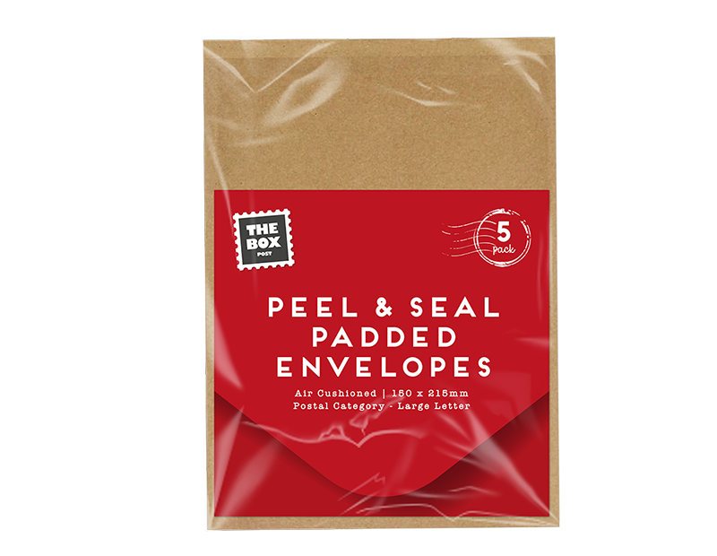 Padded Envelopes 15cm x 21.5cm - 5 Pack