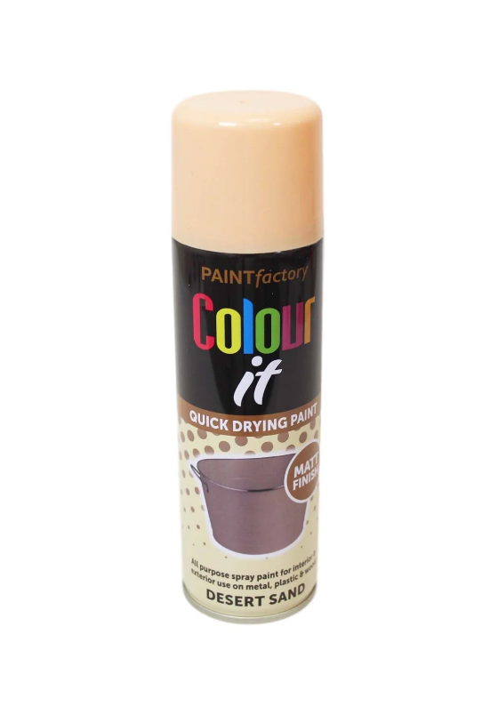 Paint Factory Colour It Spray Paint Matt Desert Sand 250ml