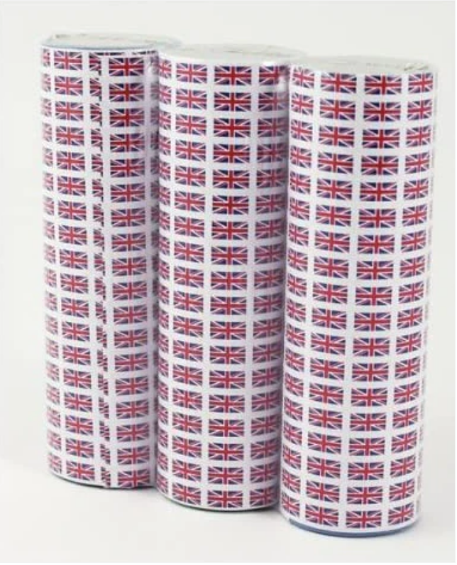 Paper Streamers Great Britain Union Jack Flag 7mm x 4m