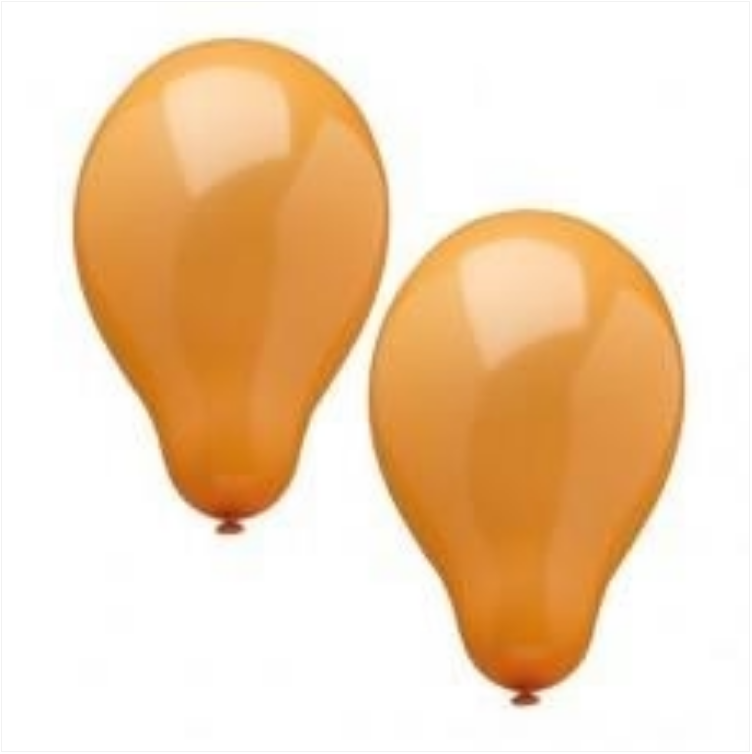 Papstar Orange Birthday Party Balloons 10 Piece Party Pack 25cm