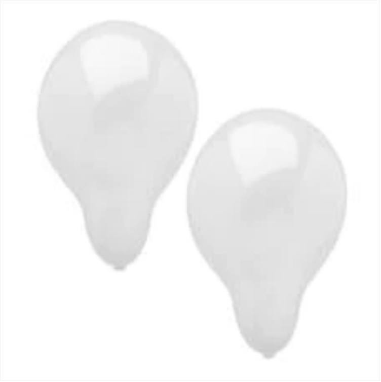 Papstar White Birthday Party Balloons 10 Piece Party Pack 25cm