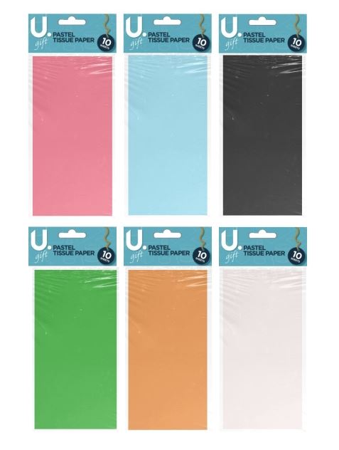 Pastel Tissue Paper, 10 Sheets
