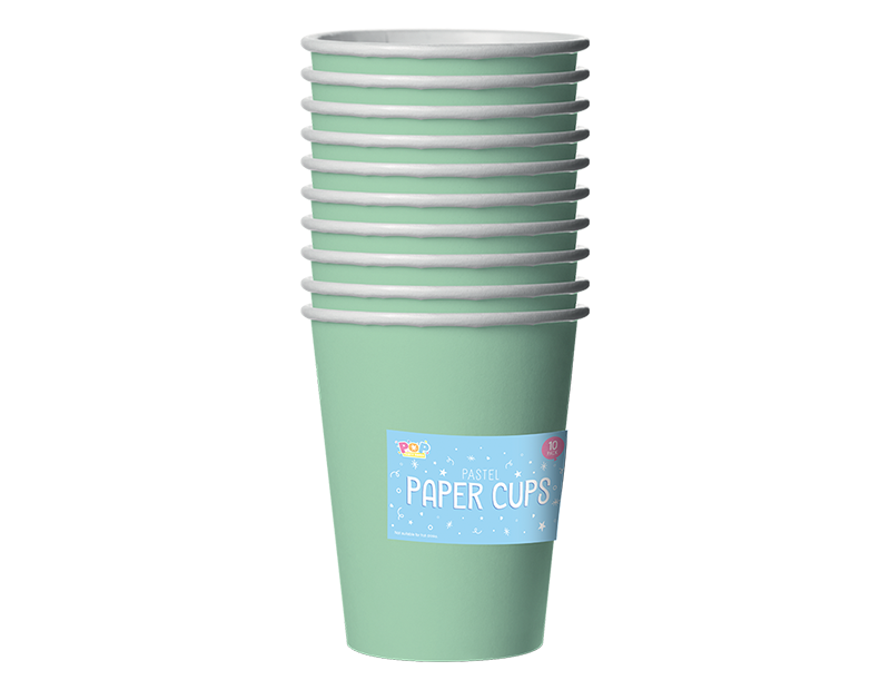 Pastel Paper Cups 10pk PDQ