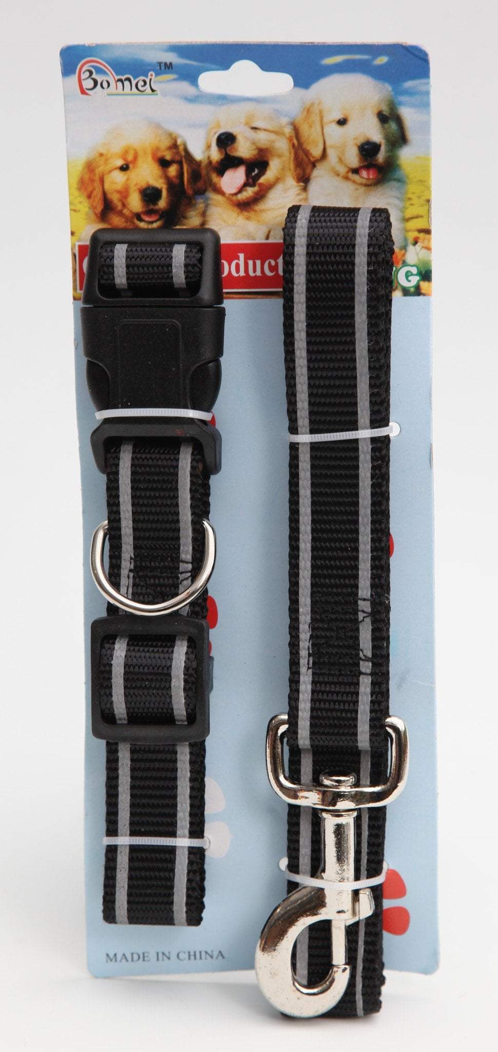 Pet Dog Lead Leash and Collar Assorted Colours