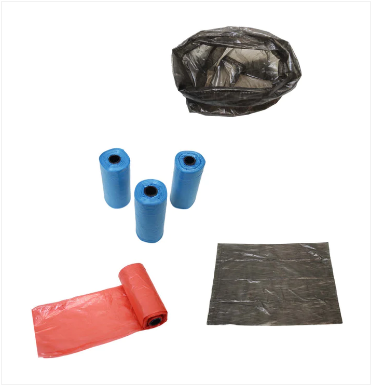 Pet Dog Poo Bags 22 x 30 cm Pack of 6 Rolls Assorted Colours