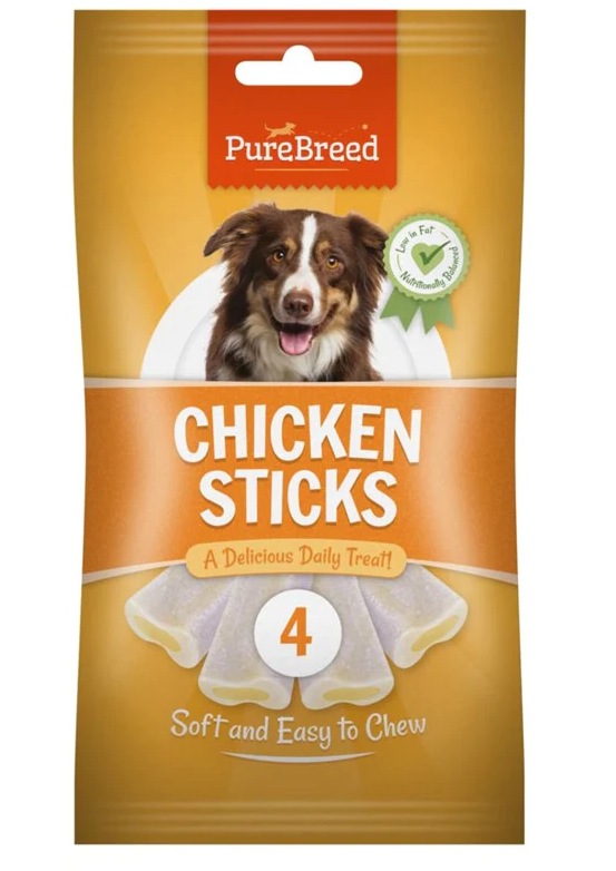 Pet Dog Treats Chicken Sticks 4 Pack