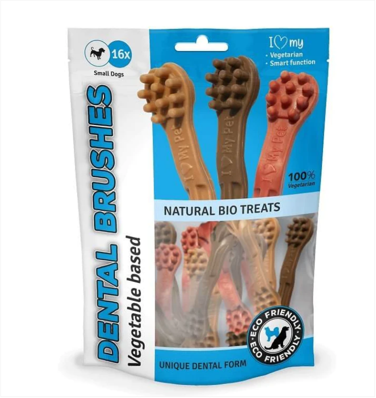 Pet Dog Treats Dental Toothbrush Small Dogs 10 Pack