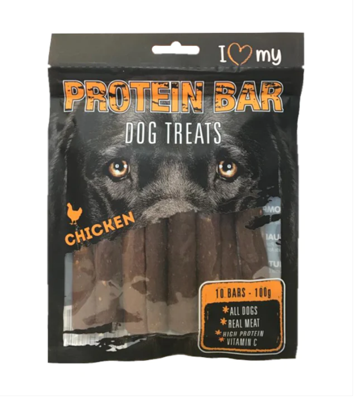 Pet Dog Treats Protein Bar Chicken 10 Pack