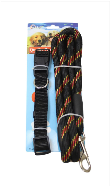 Pets Cats Dog Neck Belt Harness and Lead Assorted Colours Outdoor Fun x 1