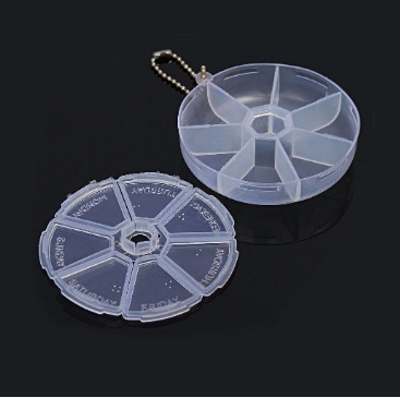 Pill Box Holder 7 Days Mon-Sun Medicine Pill Holder Plastic Container 3 Colours