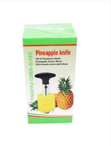 Pineapple Corer Kitchen Tool Fruit Slicer Peeler Cutter Parer Knife Stainless 23 x 8cm x 3cm