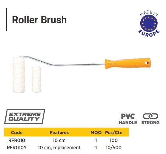 ROLLER BRUSH WITHOUT HANDLE 10 CM RTR BRAND