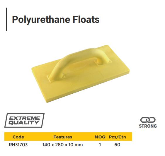 RUBBER FLOAT 140*280*10MM
