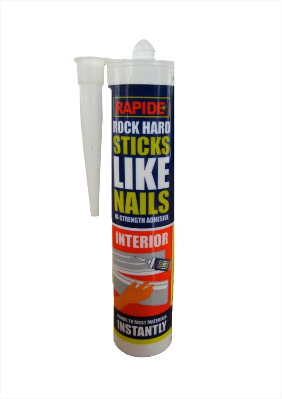 Rapide Rock Hard Sticks Like Nails Interior Sealant Bonds Instantly 280ml