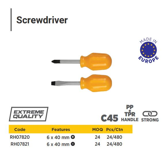 SMALL SCREDRIVER RING TYPE ( +)