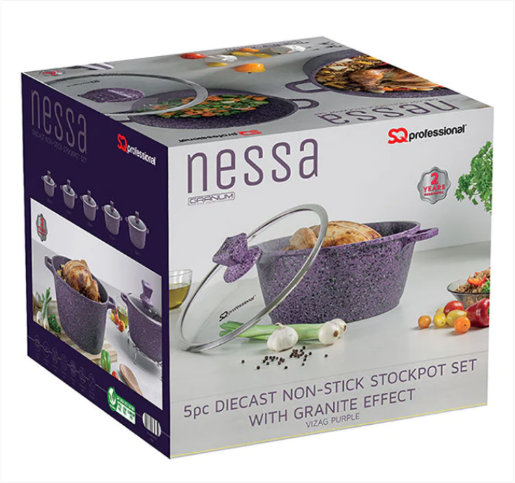SQ Professional Nessa Granum Stockpot Set of 5 Oriisa