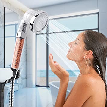 Shower Head Flow With Water Purify Beads Filter 3 Modes