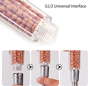 Shower Head Flow With Water Purify Beads Filter 3 Modes