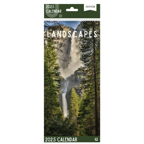 Slim Postal Calendar Britain & Landscapes, 2 Asst, 30 x 14cm
