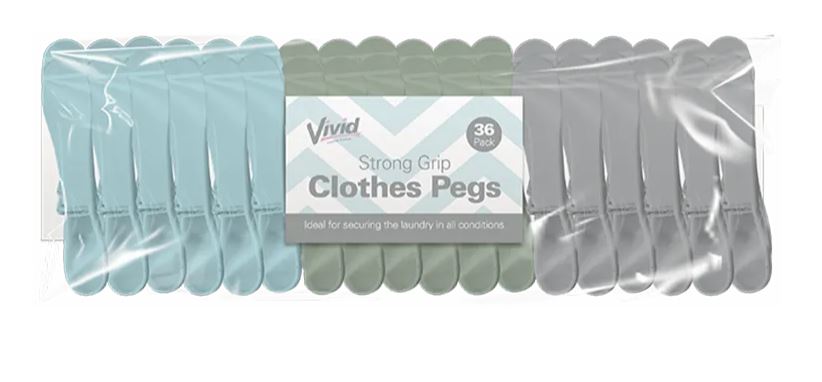 Strong Grip Clothes Pegs 36pk
