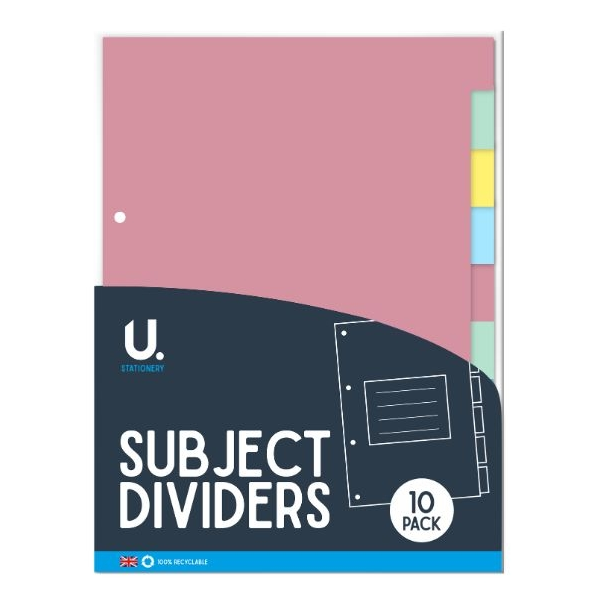 Subject Dividers, 10pk
