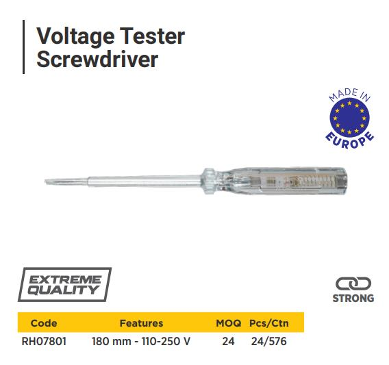 TESTER SCREWDRIVER RTRMAX