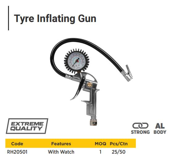 TYRE INFLATING GUN ITALY TYPE CONNECT PIPE