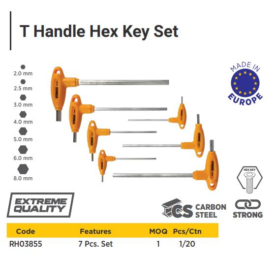 ' T '' ALLEN KEY 7 SET RTRMAX