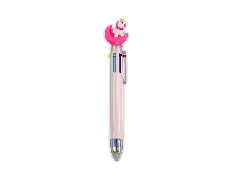 Unicorn Novelty 6 Colour Ballpoint Pen PDQ