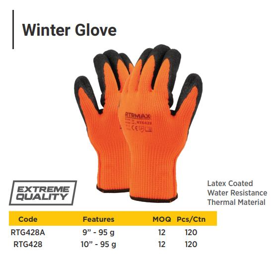 WINTER GLOVE 10" (120) ORANGE