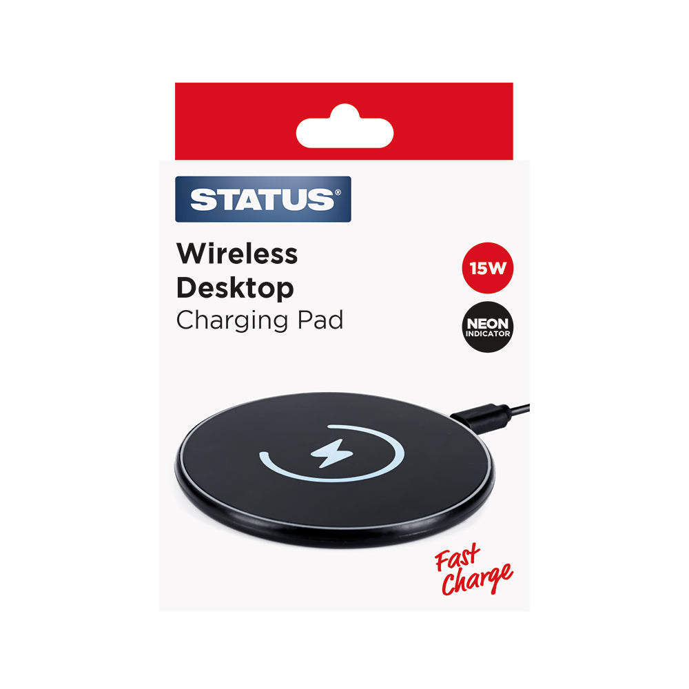 Wireless Desktop Charging Pad - 5w - Black - 1 pk box