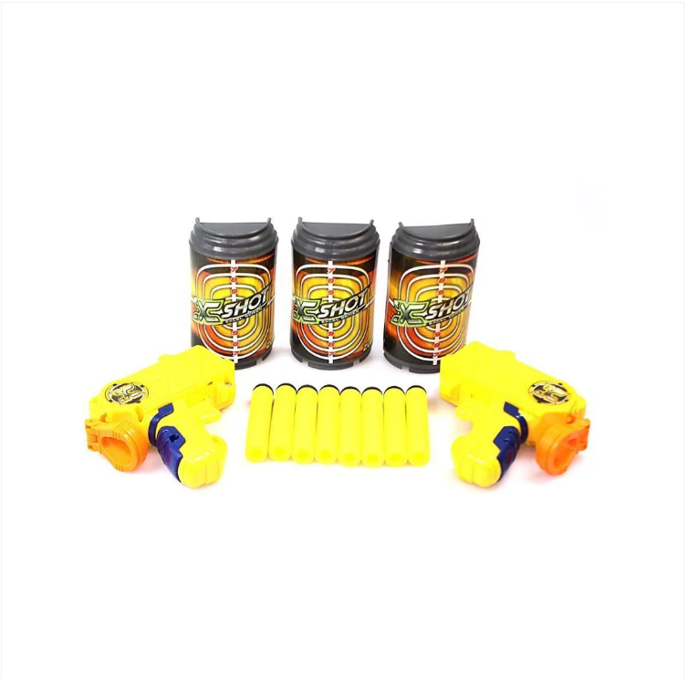 X SHOT Excel Series Reload Micro Dart Blaster Gun 2 Guns 8 Darts & 3 Targets