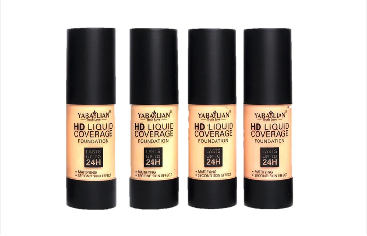 Yabaolian True Skin Liquid Pump Foundation Assorted Colours Box of 12