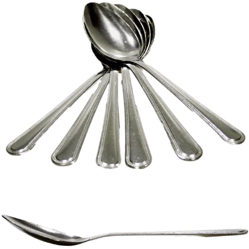 Pack Of 6 Stainless Steel Kitchen Teaspoons Kitchenware (24 Pcs )